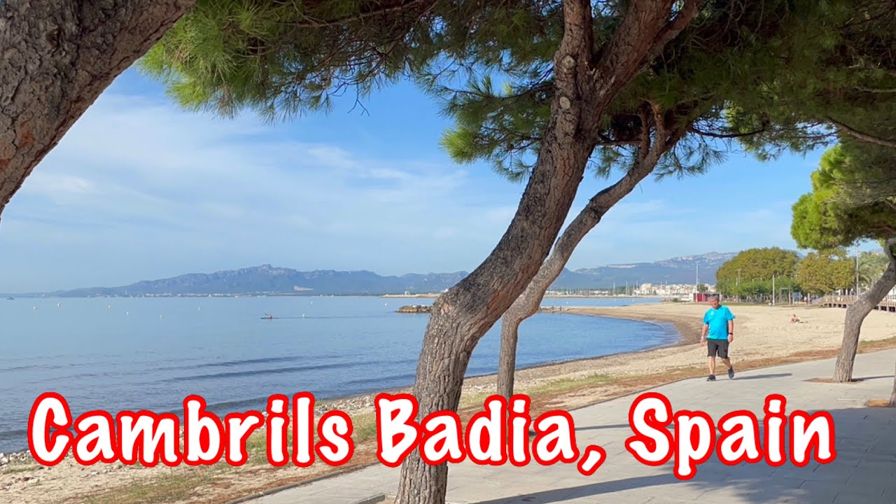 Walking to Cambrils Town in Spain