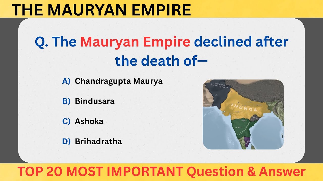 Империя Маурьев | 20 самых важных вопросов | История Древней Индии | Все экзамены