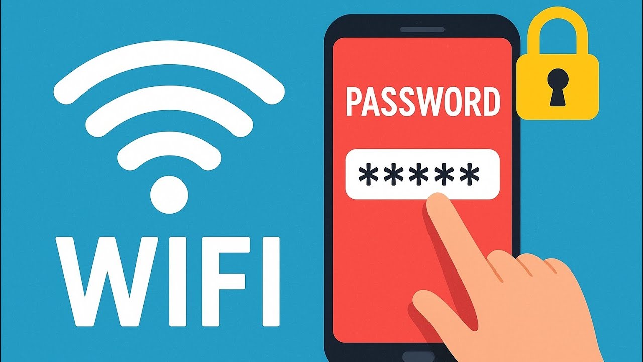 معرفة كلمة السر لشبكة WIFI المتصل بها 