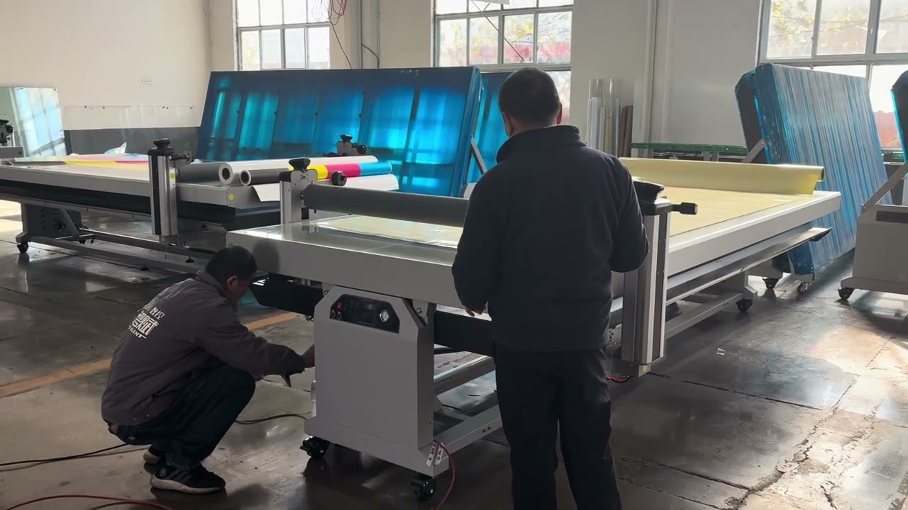 LF1736-B4 Warm and Cold Flatbed Laminator Testing Video For Mr Tim