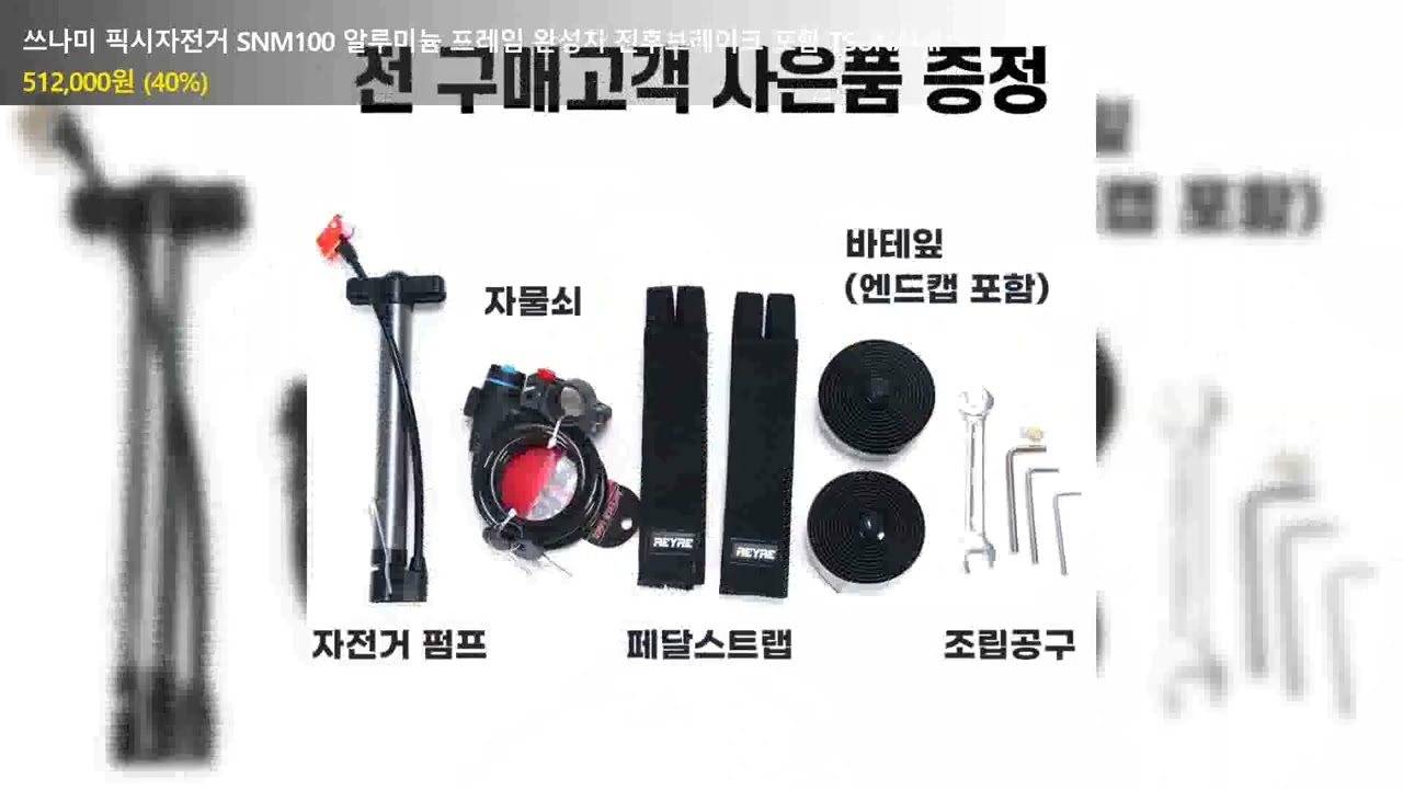 쓰나미 픽시자전거 SNM100 알루미늄 프레임 완성차 전후브레이크 포함 TSUNAMI 레드