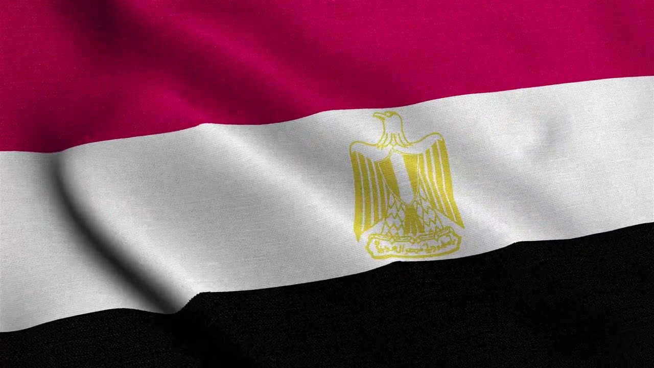 Egypt Waving Flag Animation Loop | Stock Footage | Free Background