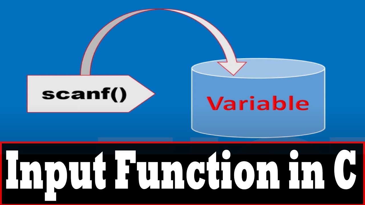 Input Functions in C | scanf() function in C | input statement in c ||HSC ICT Chapter 5