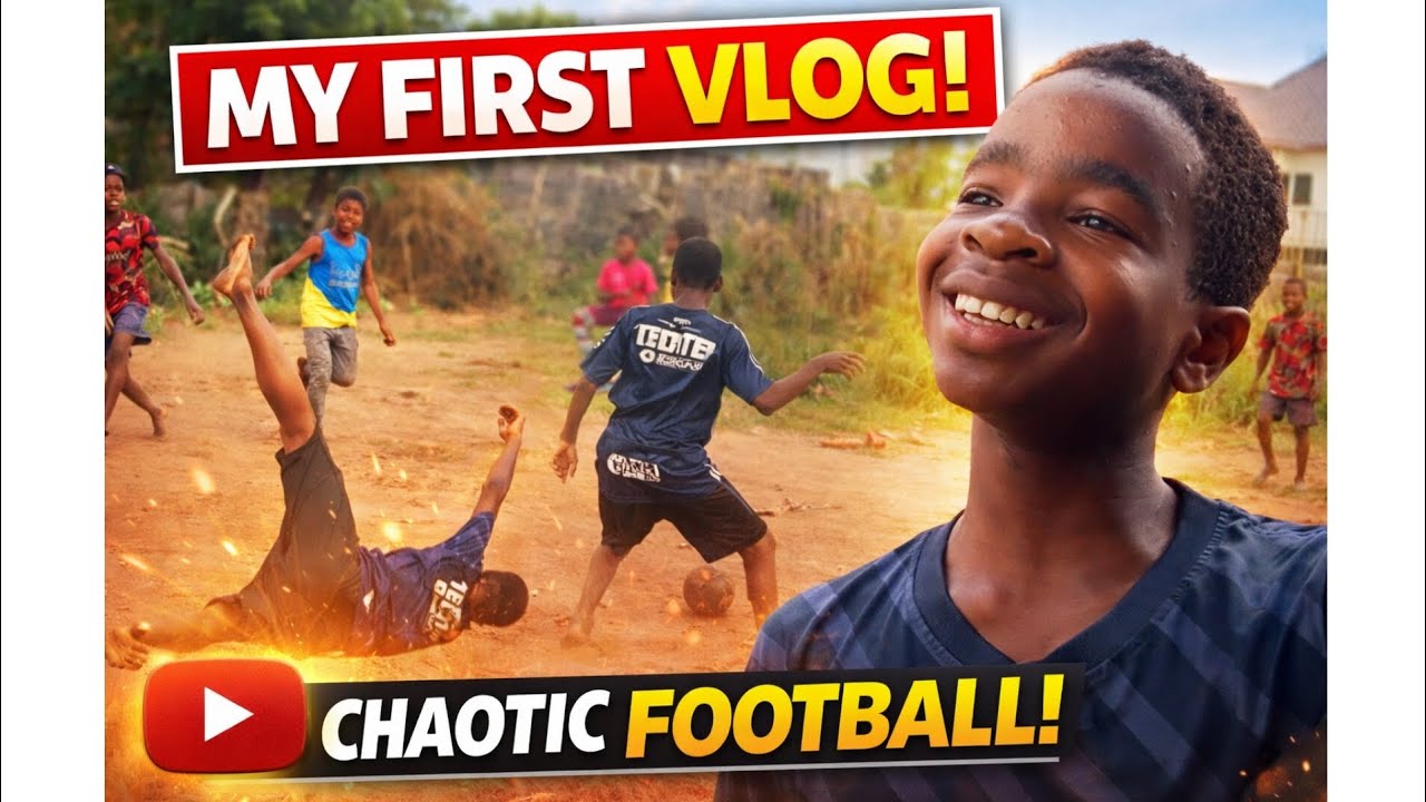 CHAOTIC Street Football in Nigeria 🇳🇬 | My First Vlog 