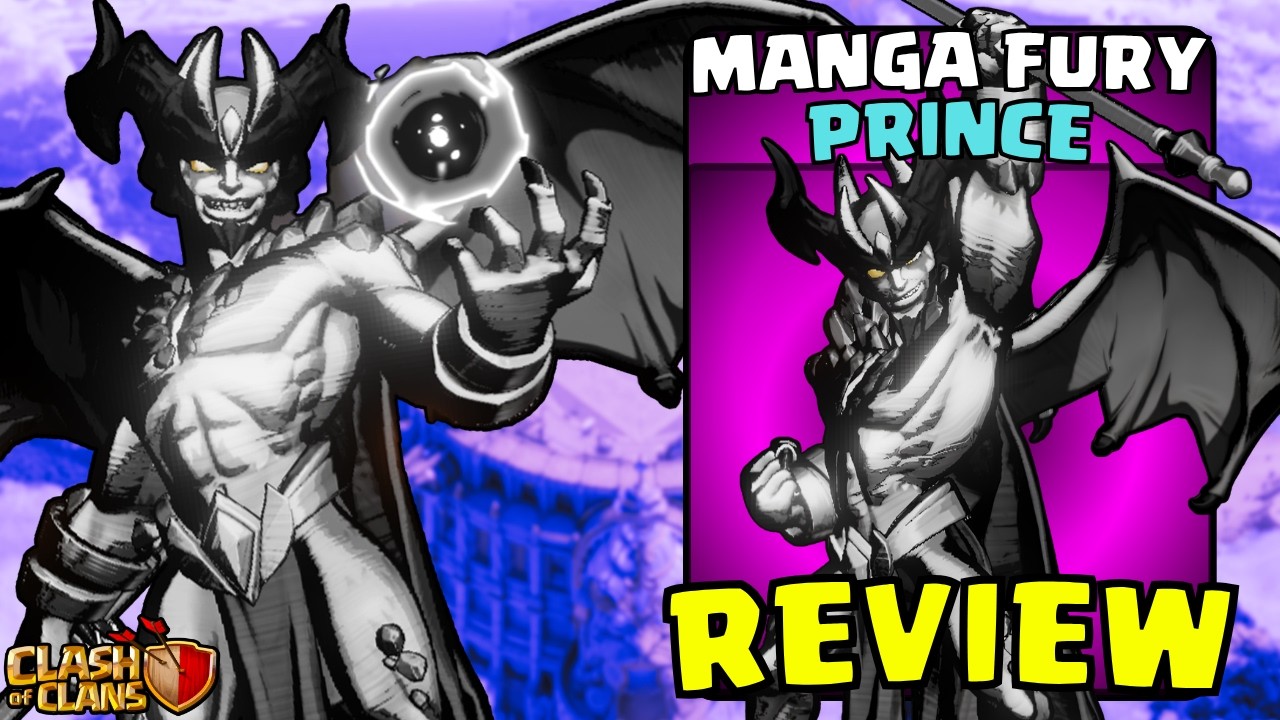 NEW Manga Fury Prince Skin Review! (Clash Of Clans)
