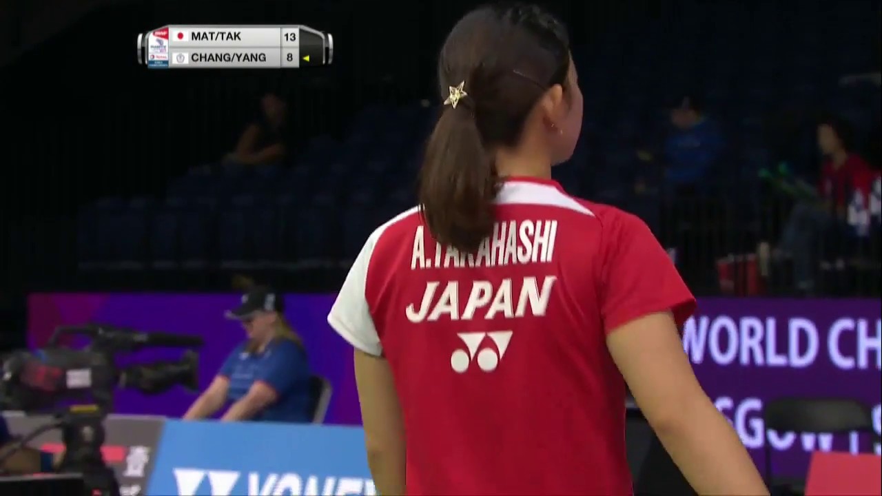 TOTAL BWF World Championships 2017 | Badminton Day 3 M11-WD | Mat/Tak vs Chang/Yang