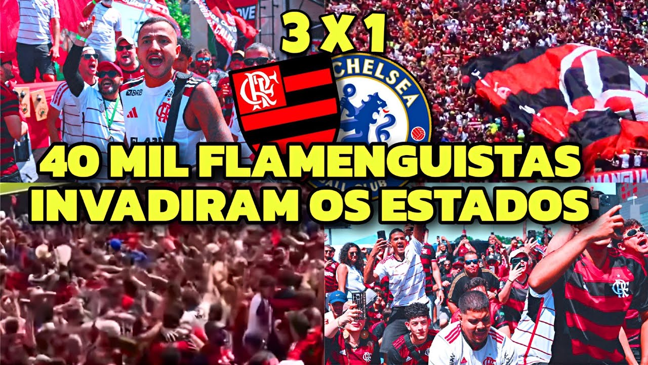 O MUNDO PAROU! TORCIDA DO FLAMENGO CONTRA O CHELSEA