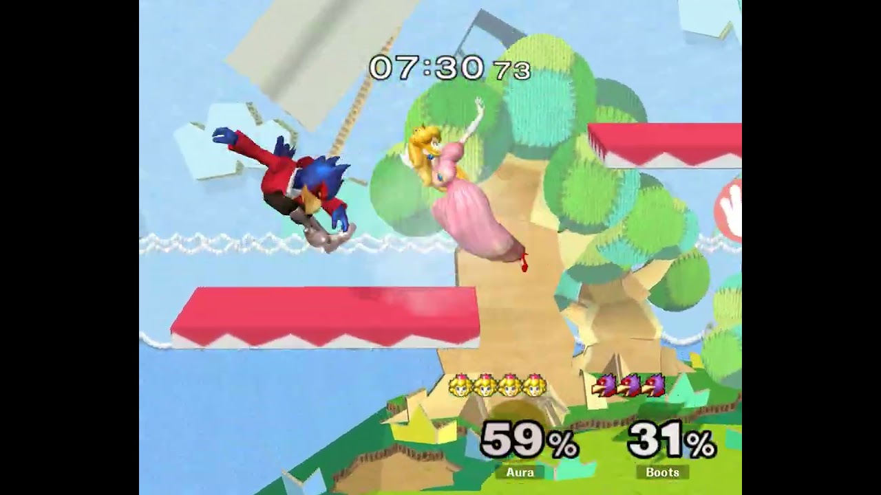 [ass] 178 - Melee Singles WR2 — Aura ⟮Peach⟯ vs Boots ⟮Falco⟯