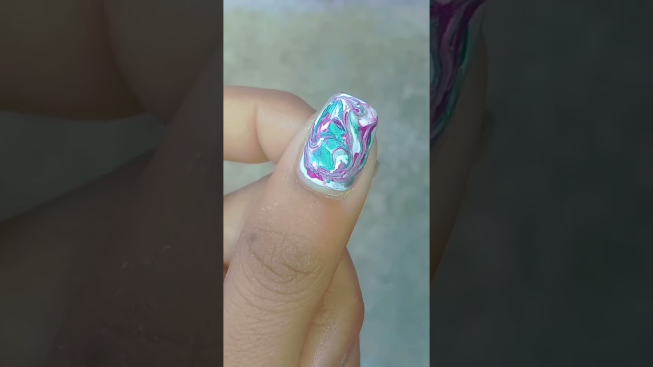 2min nail art design 💅💅💅💅