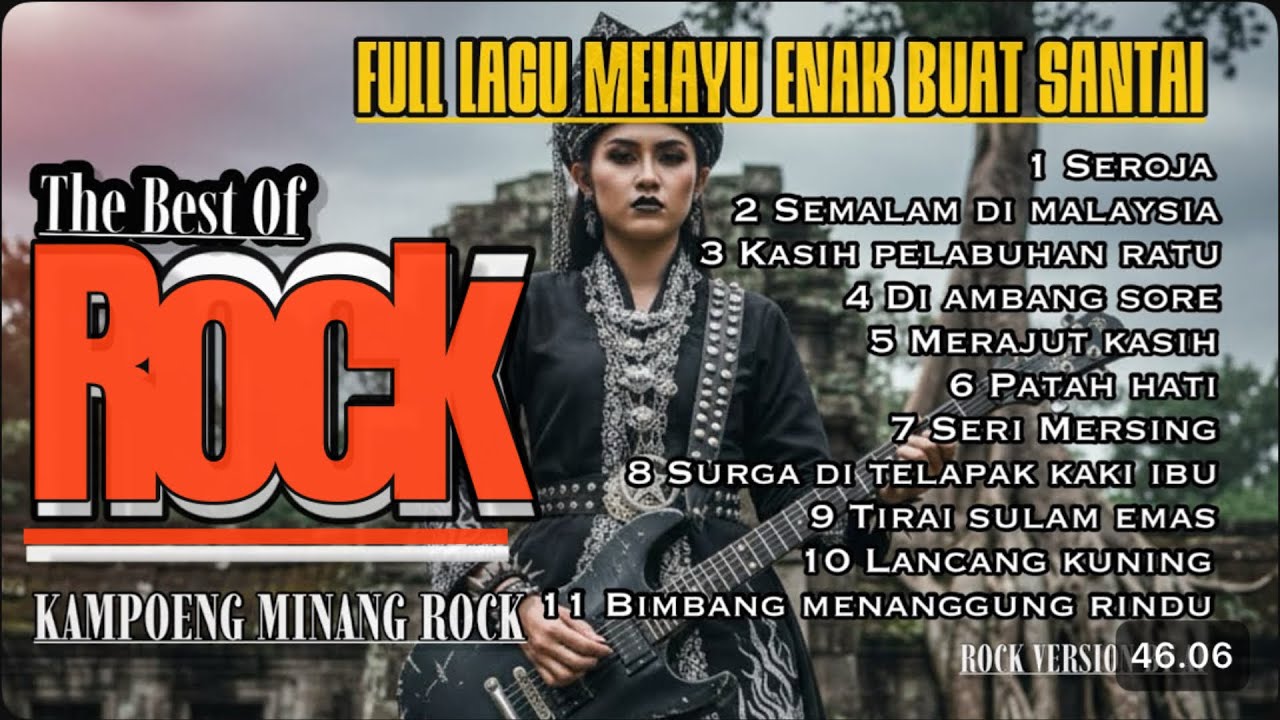 FULL LAGU MELAYU ENAK BUAT SANTAI - Cover rock Version By Ai 