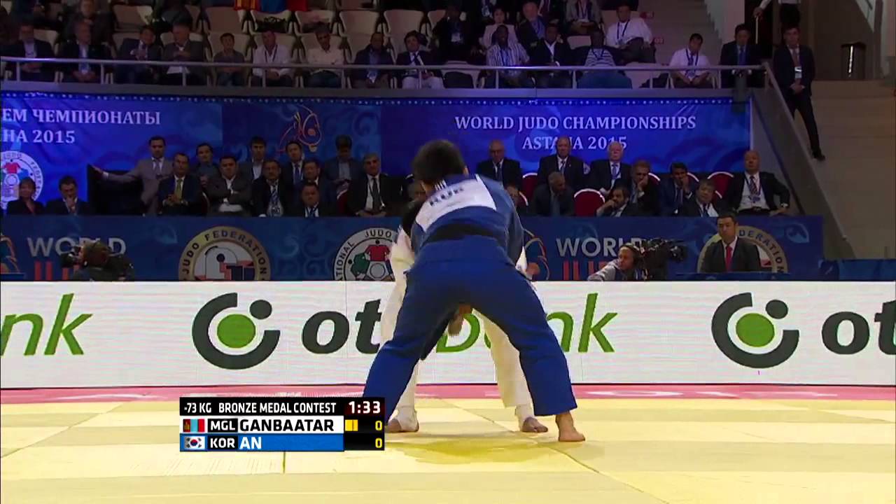 Changrim An vs Odbayar Ganbaatar World Judo Championships 2015 - Astana