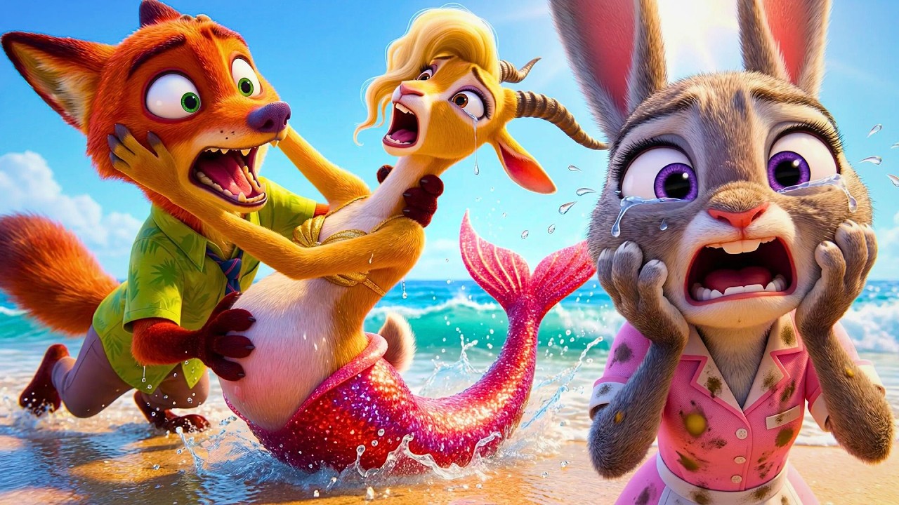 Nick & Judi Rescuing Mermaid Gazelle! The Price to Save Her: $1,000,000 | Zootopia 2