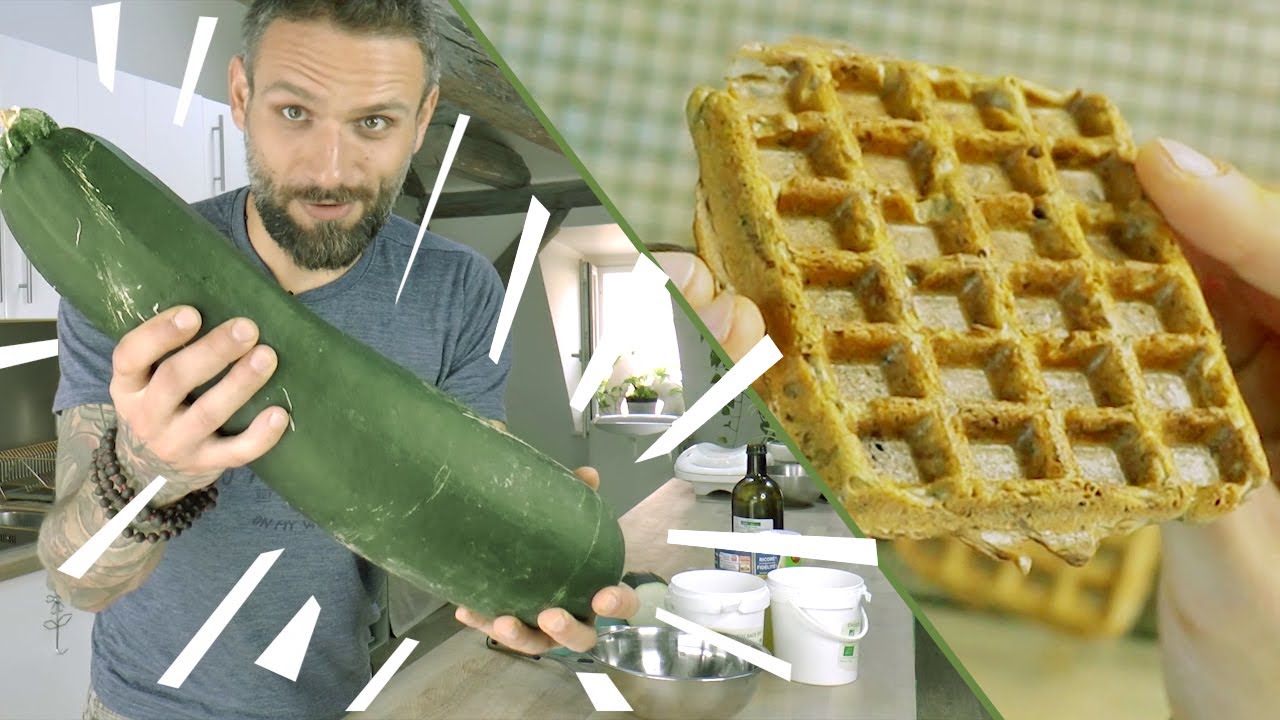 Gaufres sucrées de courgette = Vegan, sans gluten & protéinées !