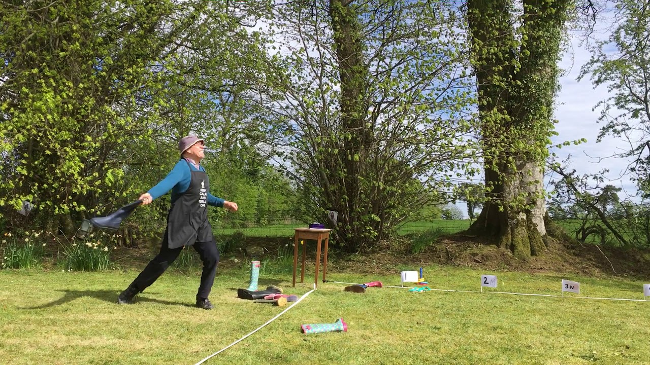 Gumboot-throwing technique
