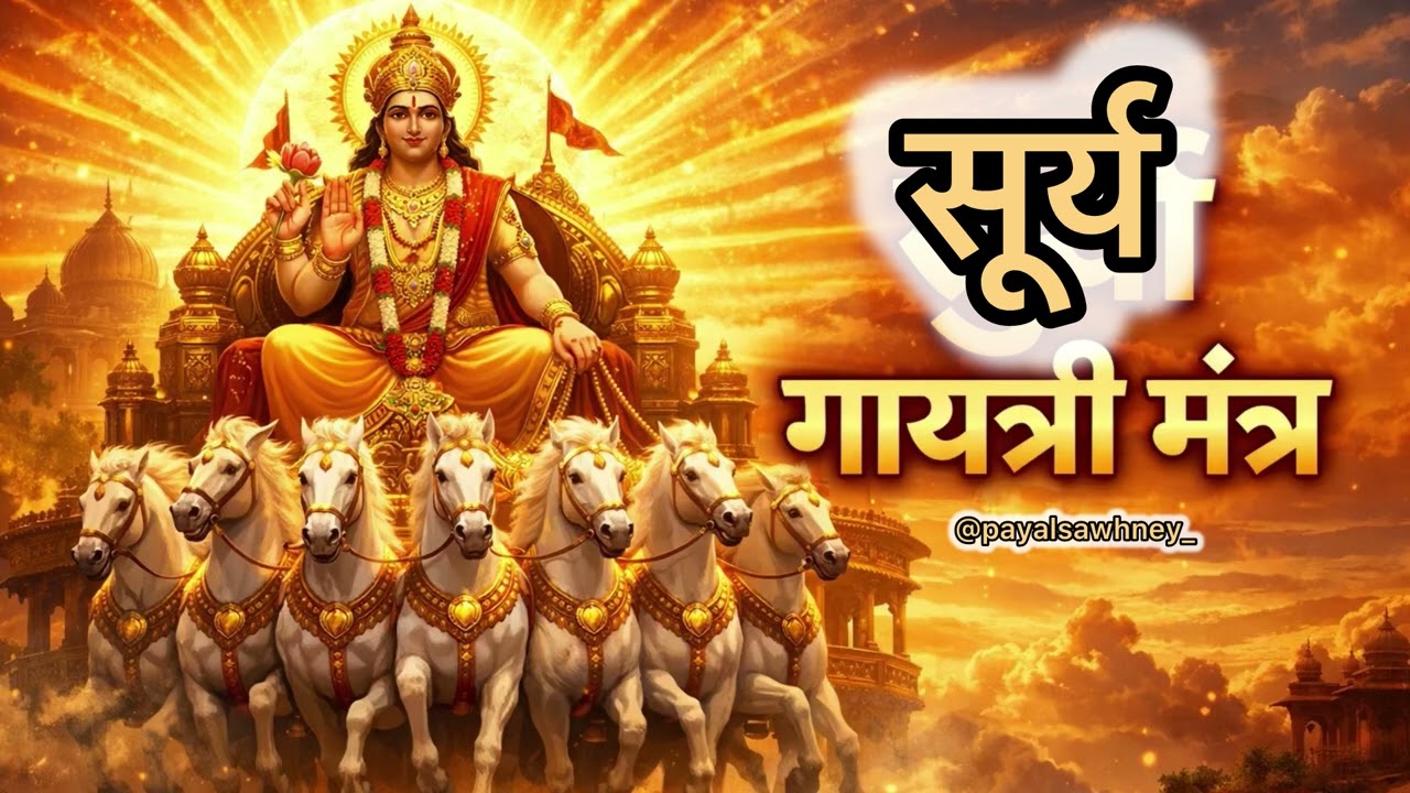 ॐ भास्कराय विद्महे | Surya Gayatri Mantra | Om Bhaskaraya #sanatandharma #mantra   @payalsawhney_ 