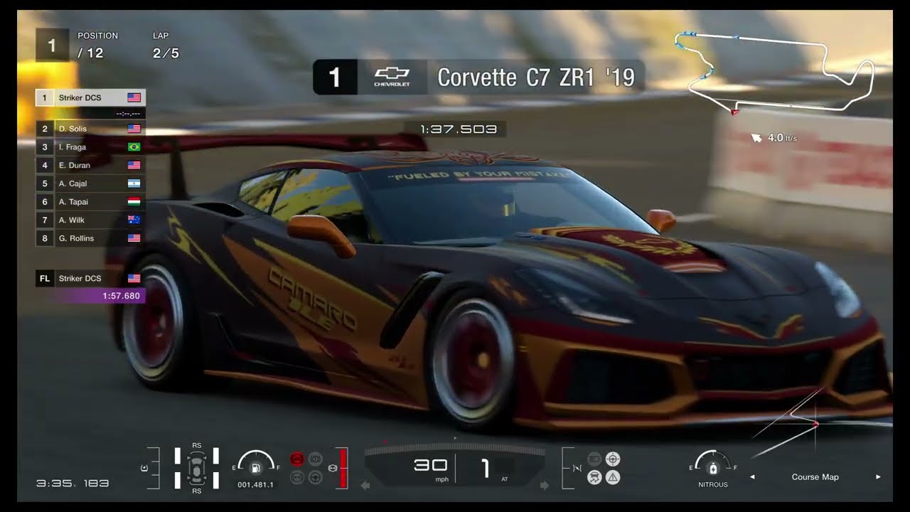 GT7 - 1121hp Chevrolet Corvette C7 ZR1 '19 - American Clubman Cup 700 - Deep Forest Raceway