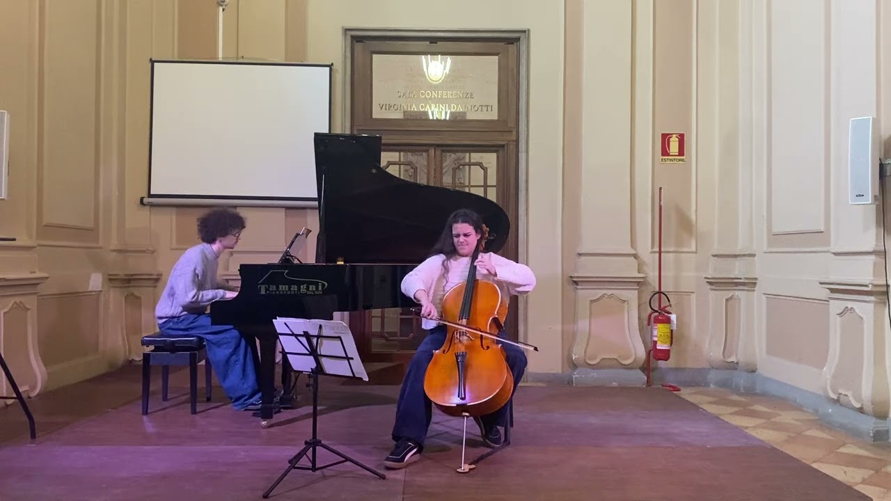 Sergei Rachmaninoff, Sonata in G minor, Op. 19 cello and piano, third movement, Andante.