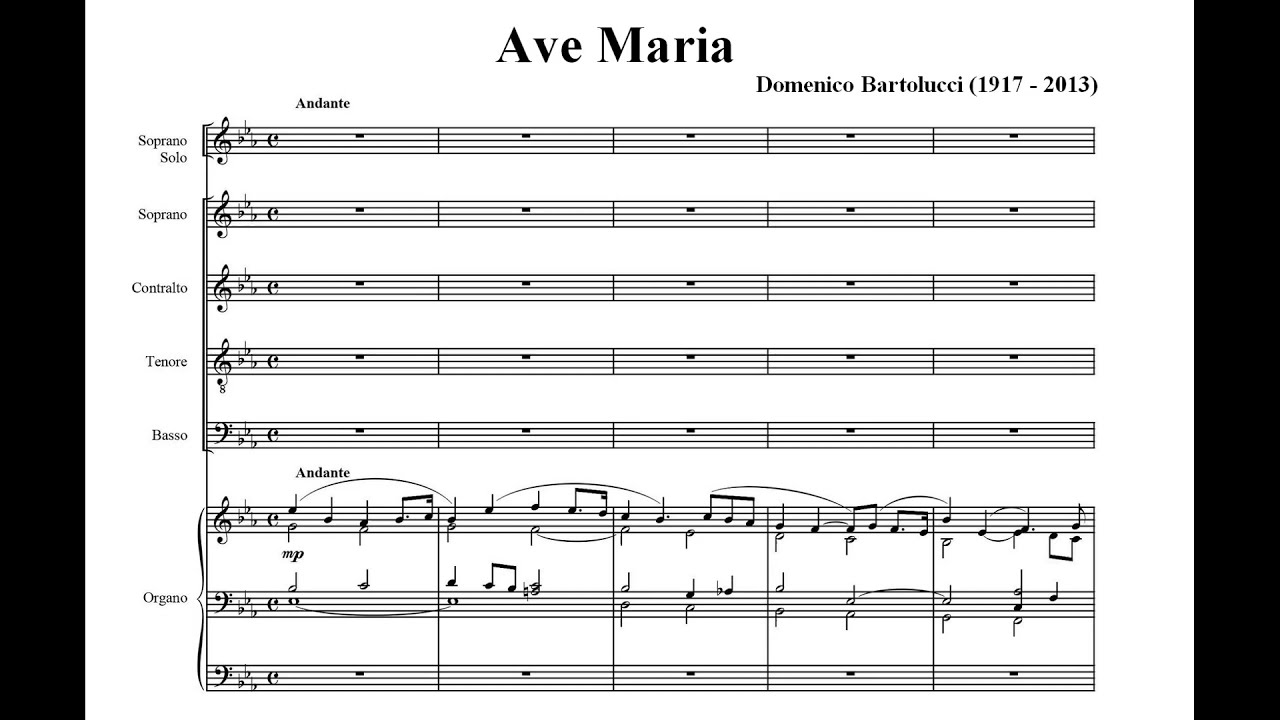 Bartolucci, Domenico (1917 - 2013) Ave Maria