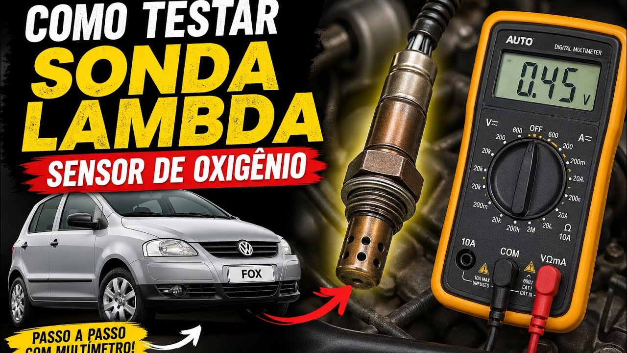 Fox 1.0 ea111, carro teste de sonda lambda, como testar a sonda lambda do veículo