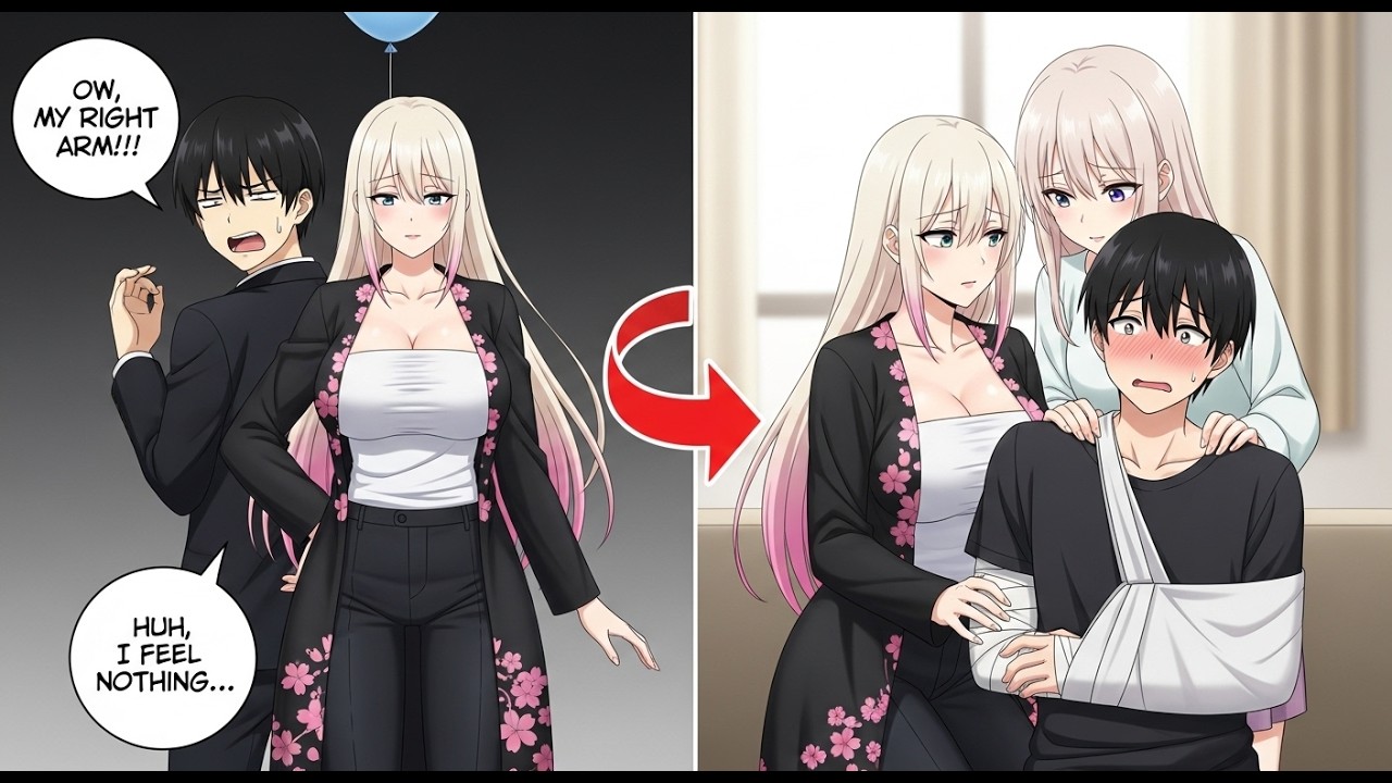 [Manga Dub] I Helped the Girls’ Gang Leader and Broke My Bone… | Action RomCom