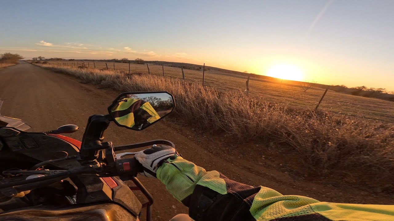 Evening Commute on a KLR650 | Texas Backroads POV