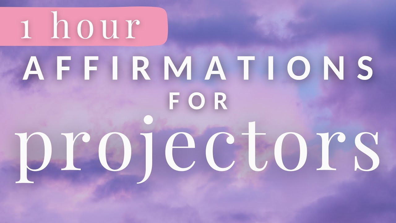 Human Design Affirmations for Projectors (1 Hour, Black Screen)