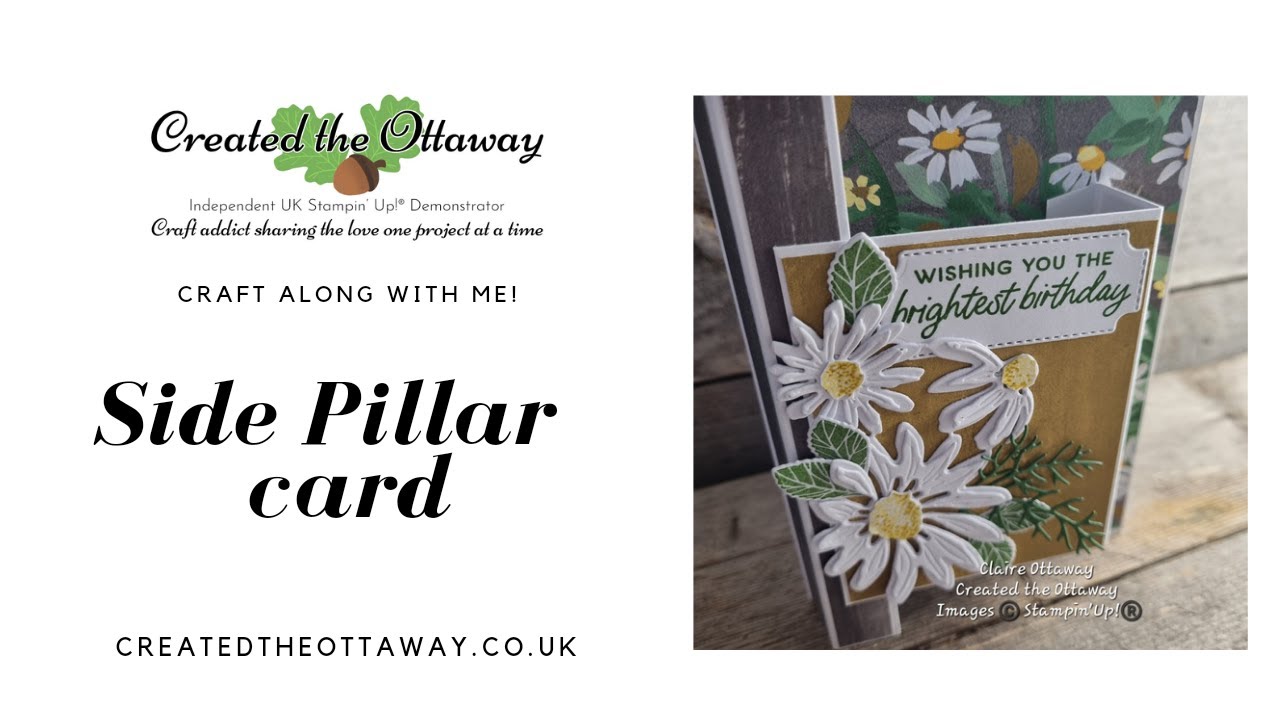 Side Pillar fun fold card tutorial @createdtheottaway