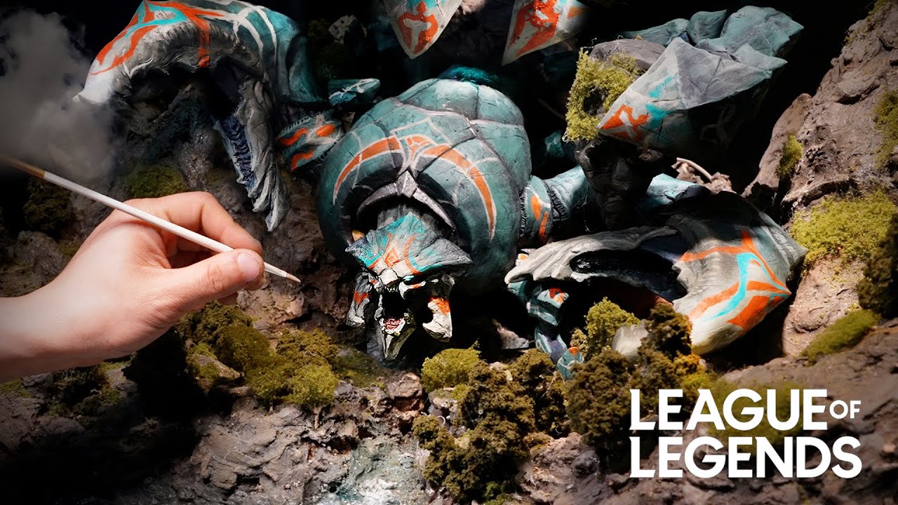 스카너 피규어 디오라마 만들기 l making skarner statue & diorama
