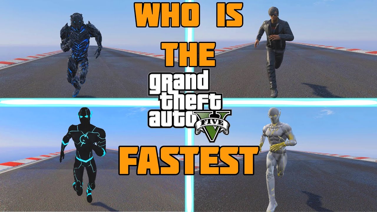 WHO IS THE FASTEST SPEEDSTER IN GTA 5?! | gta 5 mods