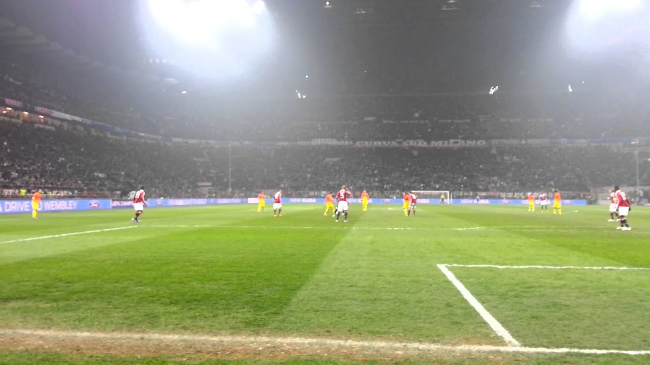AC Milan vs Barcelona 2013 2nd Goal reaction