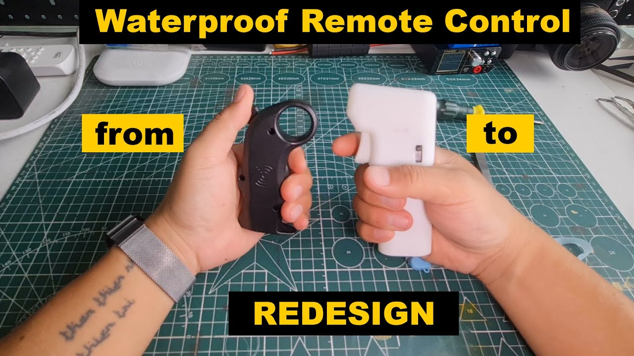 Modify W4 waterproof remote for Efoil, e-Skateboard,  eSurf ...