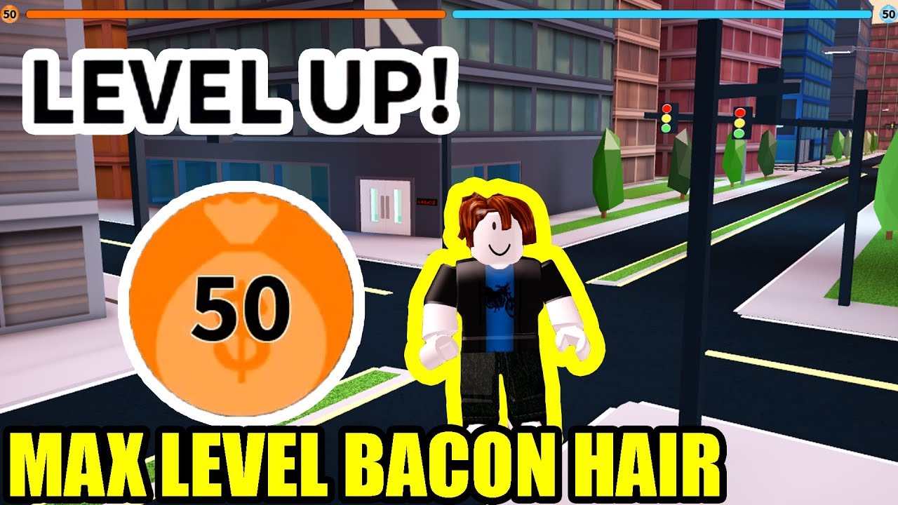 BACON HAIR becomes MAX LEVEL 50 in Jailbreak SEASON 2 (Roblox)