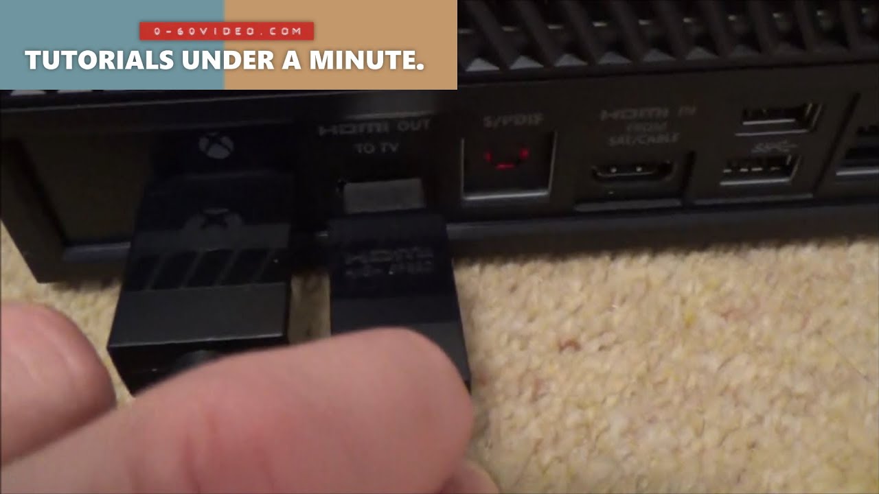 Как подключить Xbox One к телевизору через HDMI