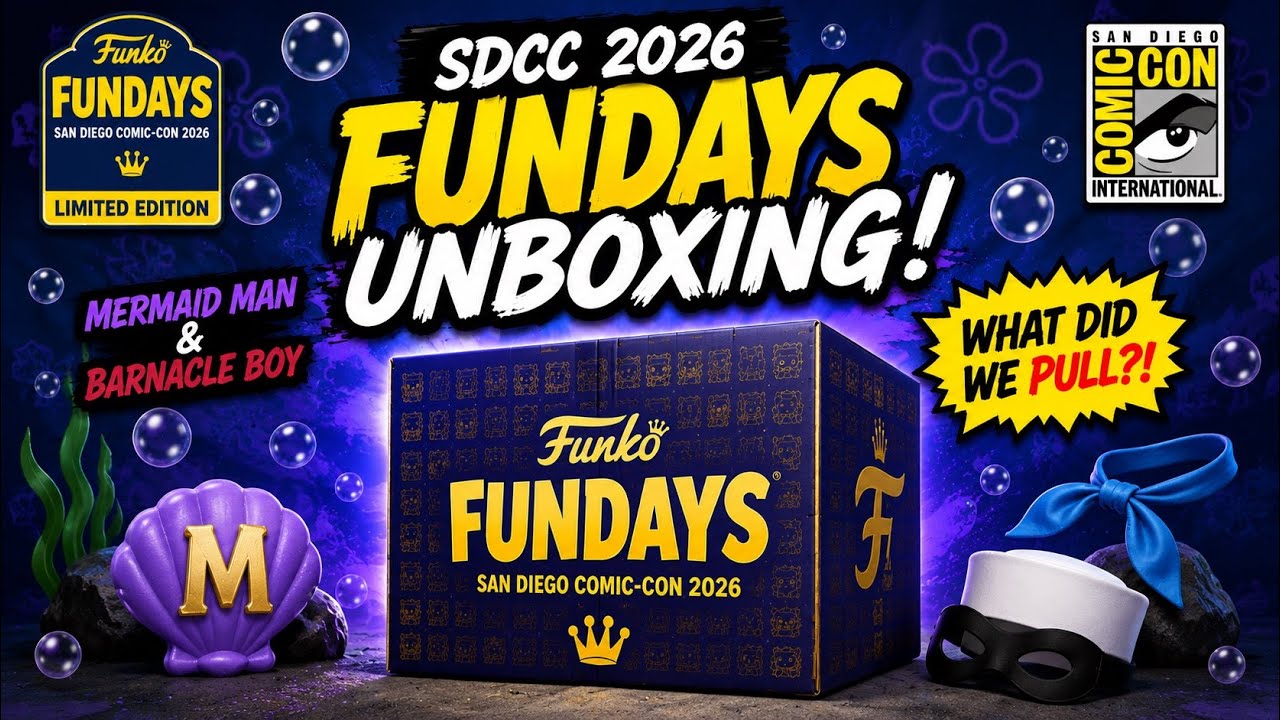 We Opened Our SDCC 2026 Funko Fundays Boxes Dressed as Mermaid Man & Barnacle Boy! 🧜🔥 