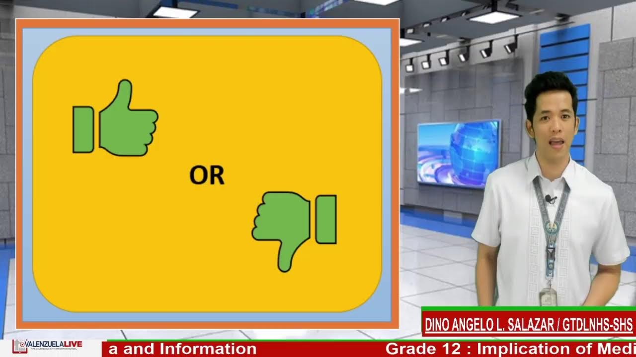 GRADE 12 MEDIA AND INFORMATION LITERACY  -  IMPLICATION OF MEDIA AND INFORMATION