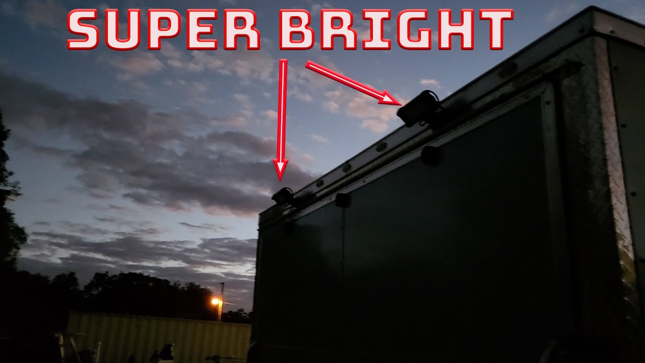 Cargo Trailer Exterior Lights Install. Lots Of Light!