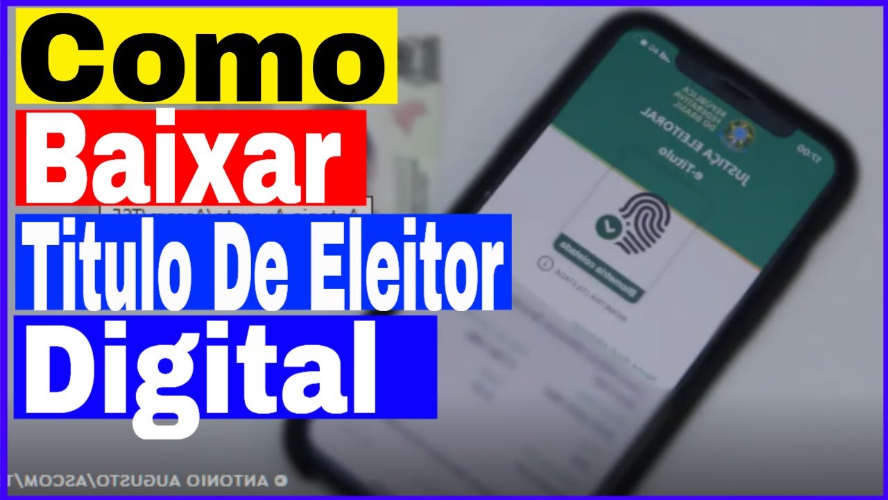Como baixar o T&iacute;tulo de Eleitor digital no Celular Android