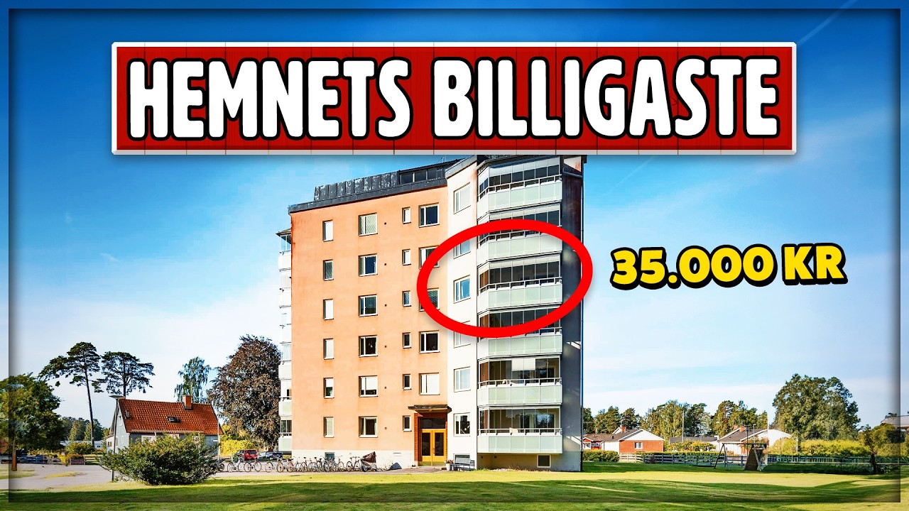 H&auml;r Ligger Sveriges Billigaste L&auml;genhet (Januari 2025)