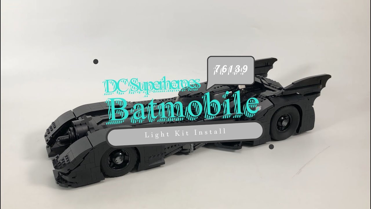 【BX313 Installation Video】BriksMax Light Kit For Lego 1989 Batmobile 76139