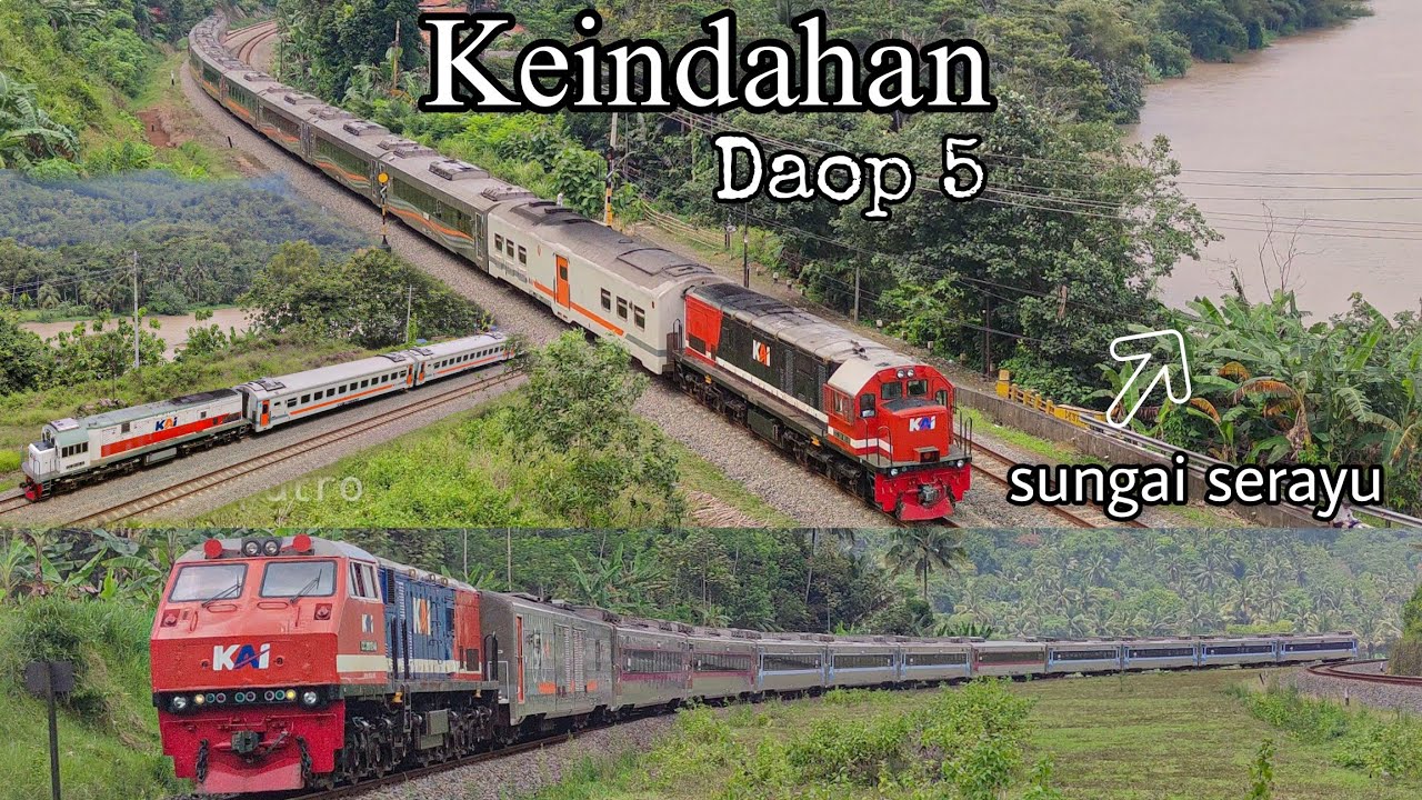BERBURU KERETA API DI TEMPAT INDAH DI DAOP 5