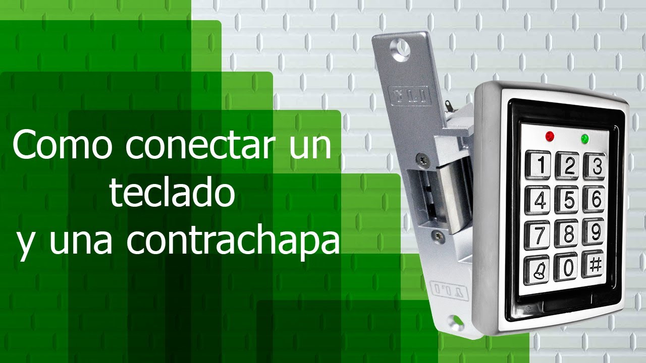 Como conectar un teclado y una contrachapa para abrir una puerta
