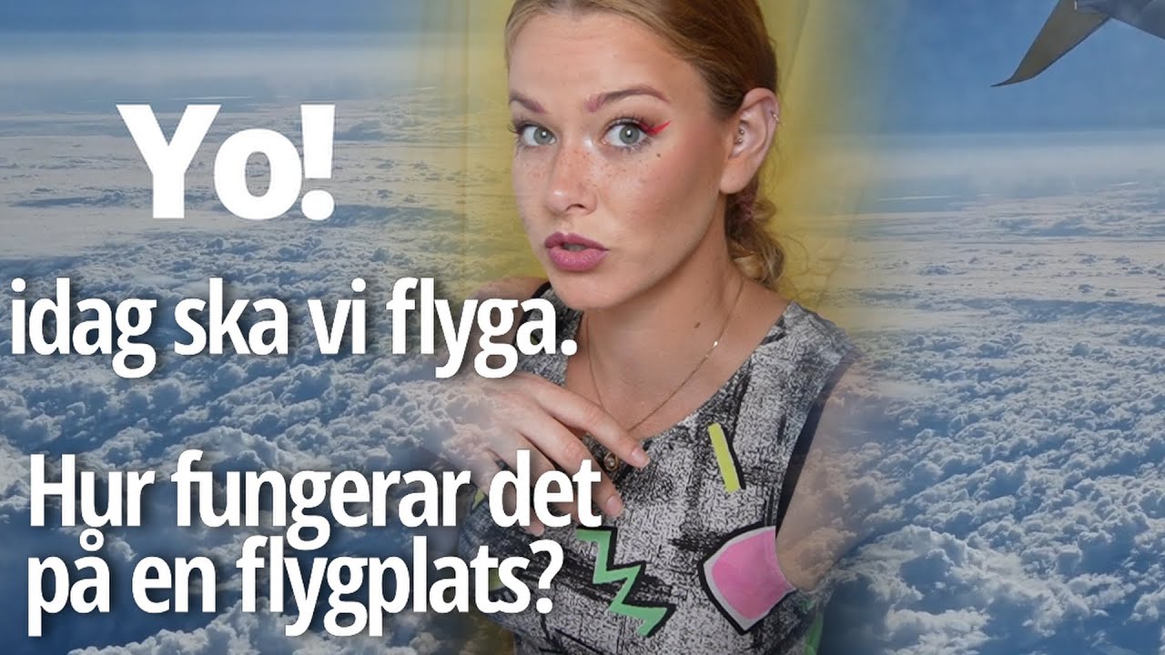 Flyga till Prag - hur går det till på en flygplats. inte självklart att alla flugit innan.