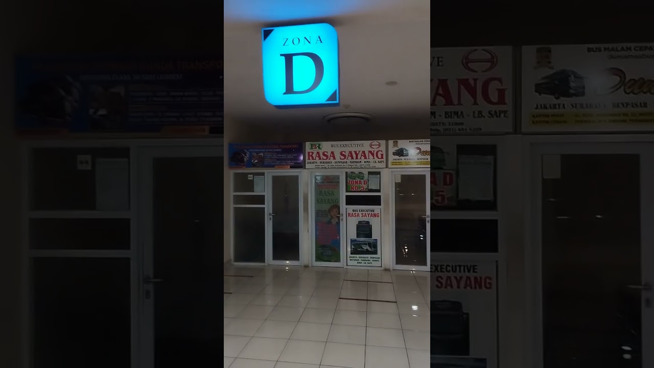 Agen bus Terminal Pulogebang (Blok A,B, D) lantai MZ (bawah shelter kedatangan)