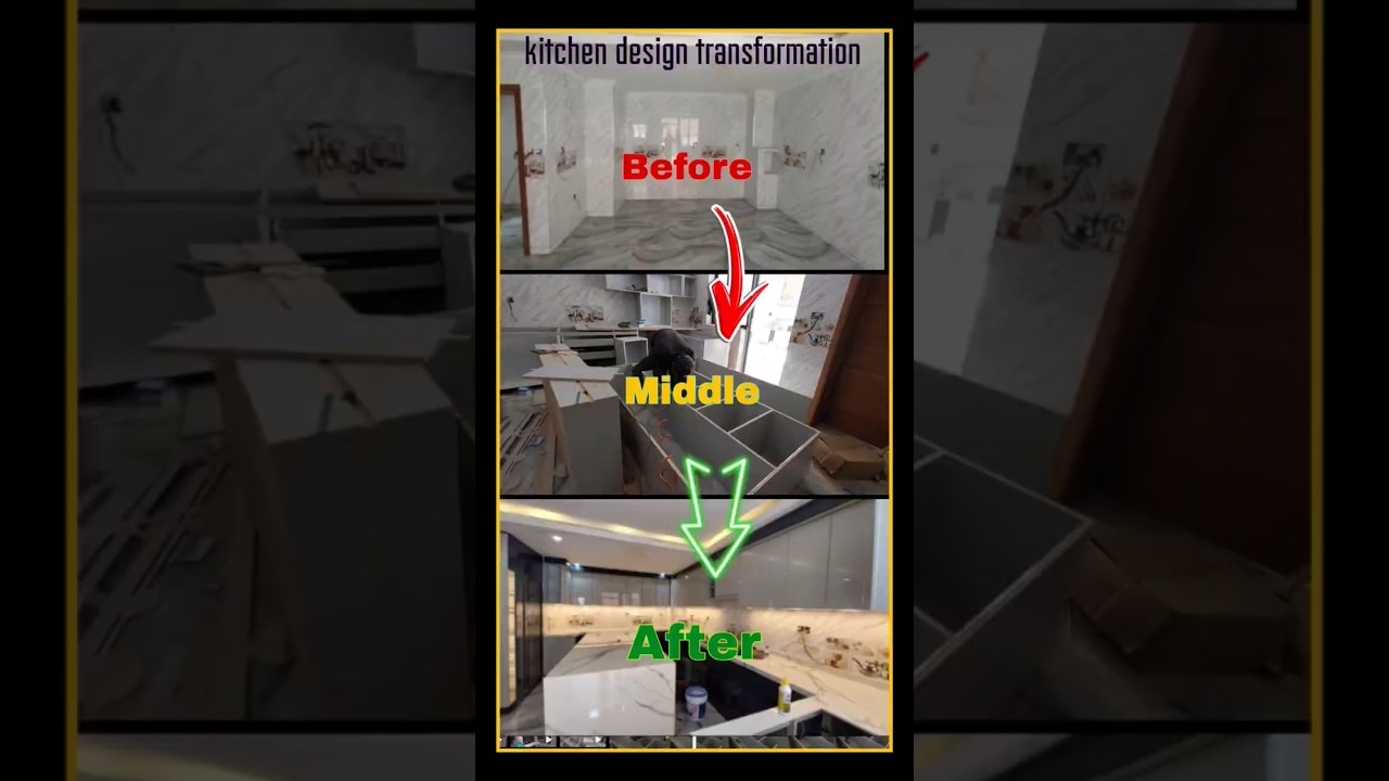 luxury Modern kitchen transformation #kitchen #modernkitchen #homedesign #designing