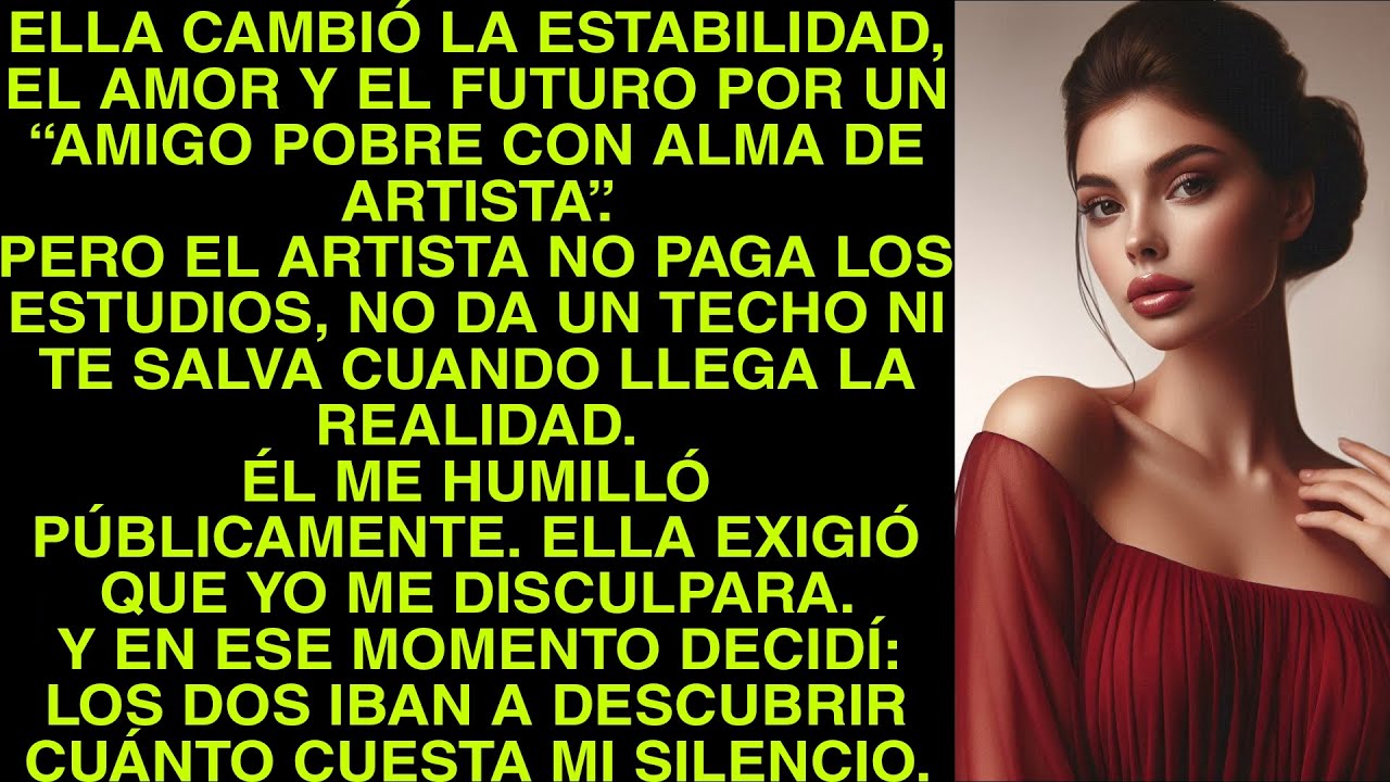 ELLA CAMBIÓ LA ESTABILIDAD, EL AMOR Y EL FUTURO POR UN “AMIGO POBRE CON ALMA DE ARTISTA”.