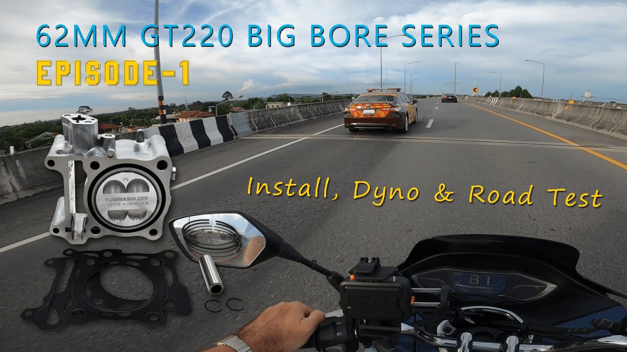 62mm 170cc EPISODE 1 | GT220 Big Bore Kit | Installation, Dyno & Road Test