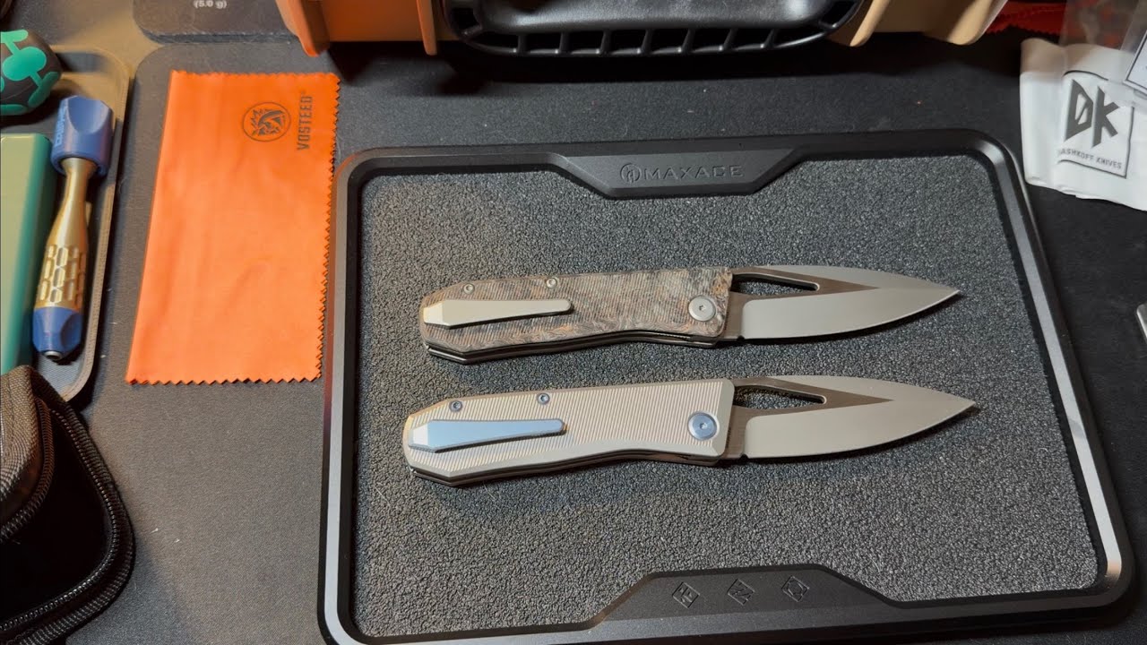 DASHKOFF KNIVES STINGER TITANIUM & FATCARBON M398 #knifereview #edcknife #edc #review #blade #steel 
