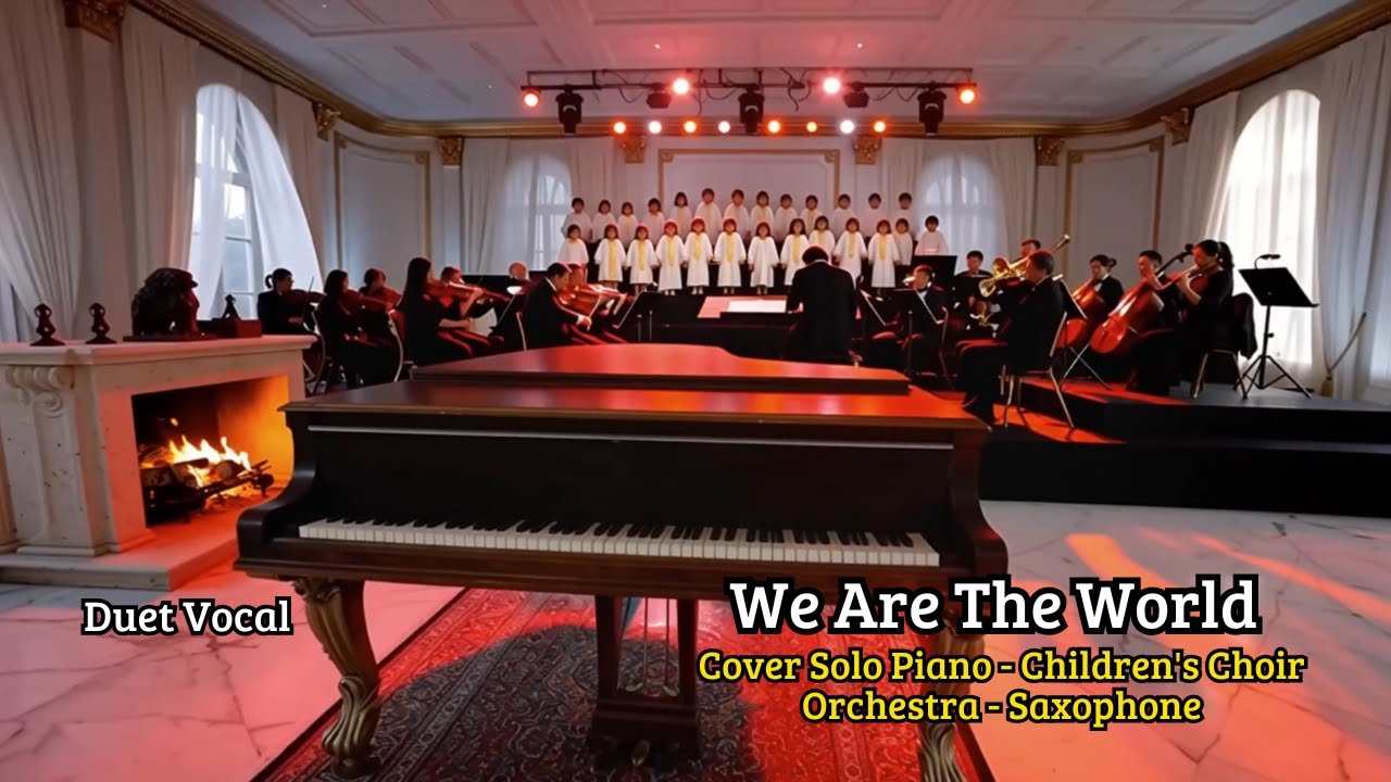 We Are The World Cover - Solo Piano - Children's Choir Orchestra - Saxophone - Song of Unity