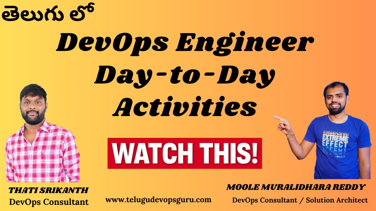 DevOps Engineer Day-to-Day Work in Telugu | Real-Time Project Work Explained | #devopsintelugu #aws