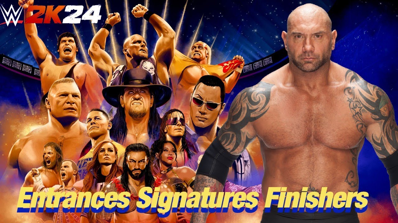 WWE 2K24 Entrances/Signatures/Finishers: Batista
